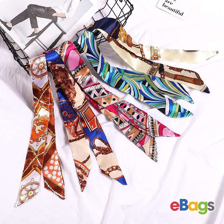 Khăn lụa quấn túi,phụ kiện túi trang trí mix đồ xinh quá