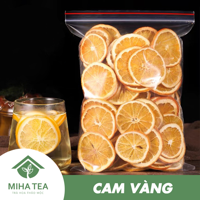 100g Cam thái lát sấy khô, trà cam vàng khô, thơm - Miha Tea