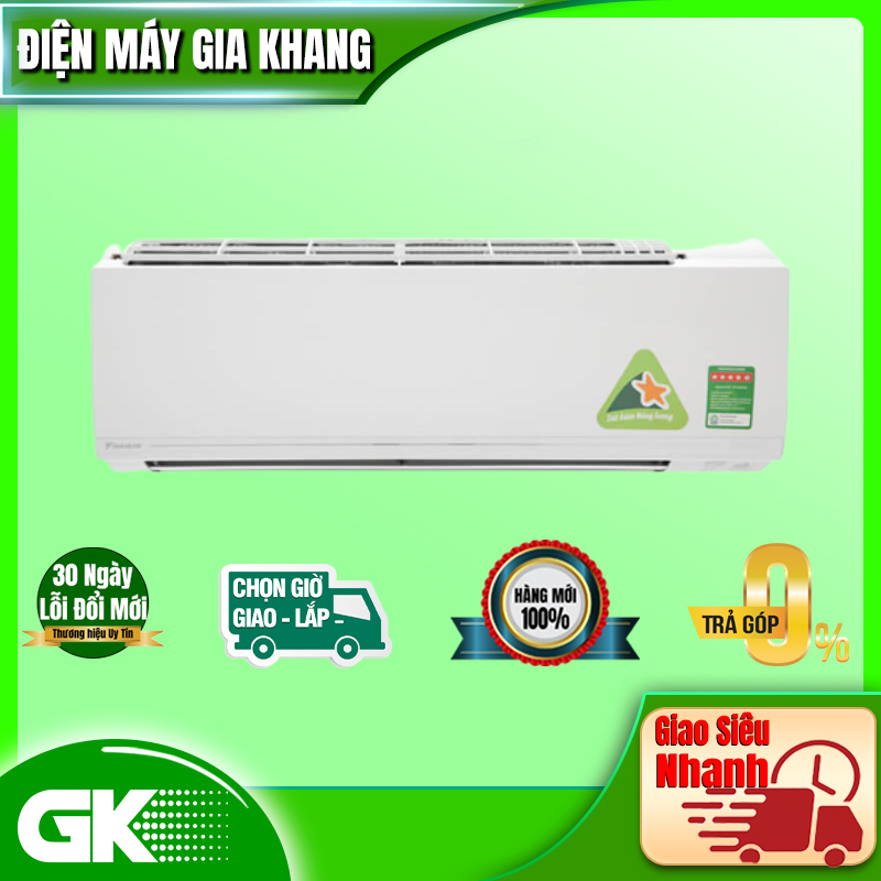 TRẢ GÓP 0 Máy lạnh Daikin Inverter 1 HP 9000 BTU FTKC25UAVMV Hàng mới 100 BTRẢo hành 12 tháng