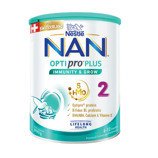 Sữa bột nestlé nan optipro 2 - 900gr hsd 2025