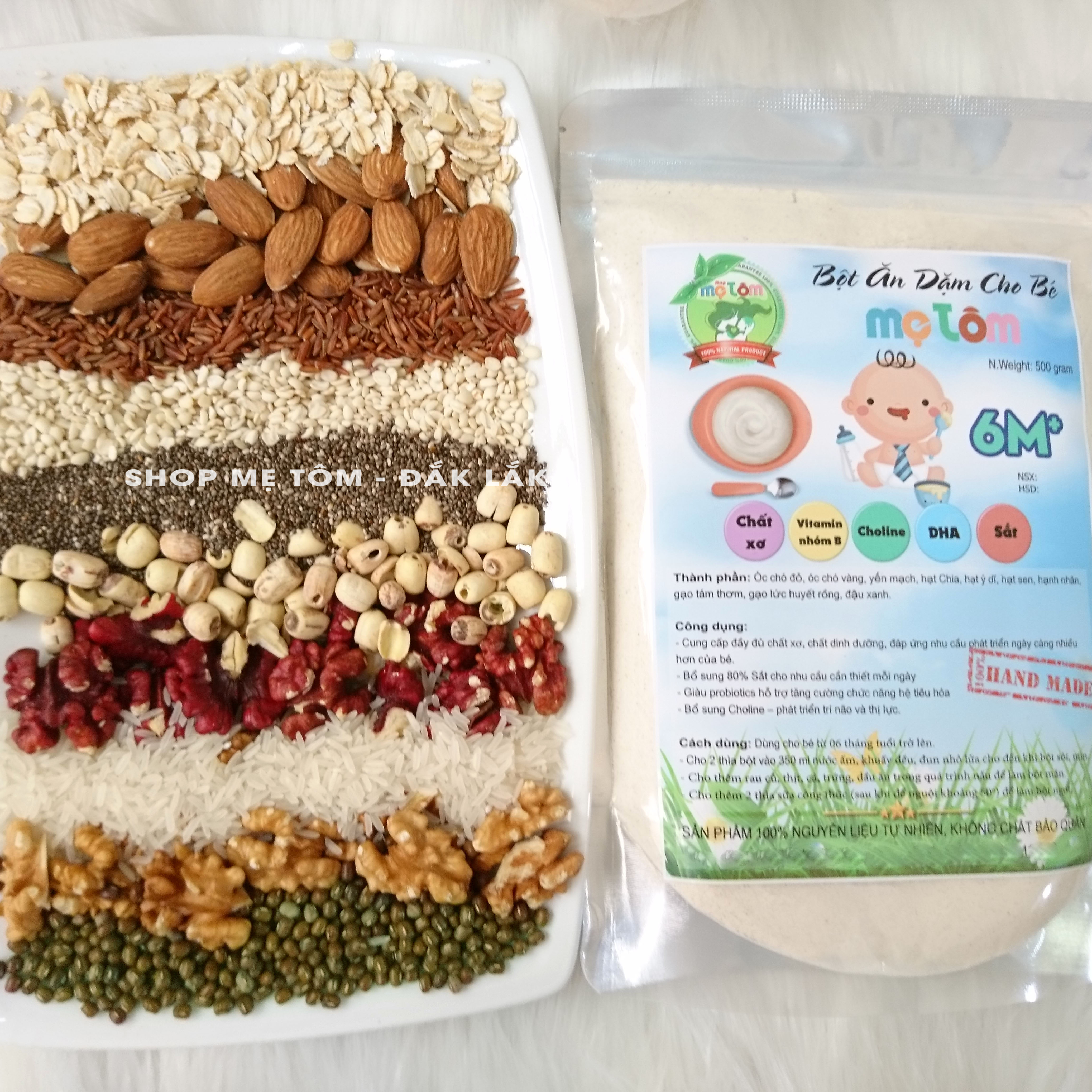 [500Gr] BỘT ĂN DẶM MỊN CHO BÉ 6 THÁNG HOẶC BỘT CÁN VỠ NẤU CHÁO CHO BÉ