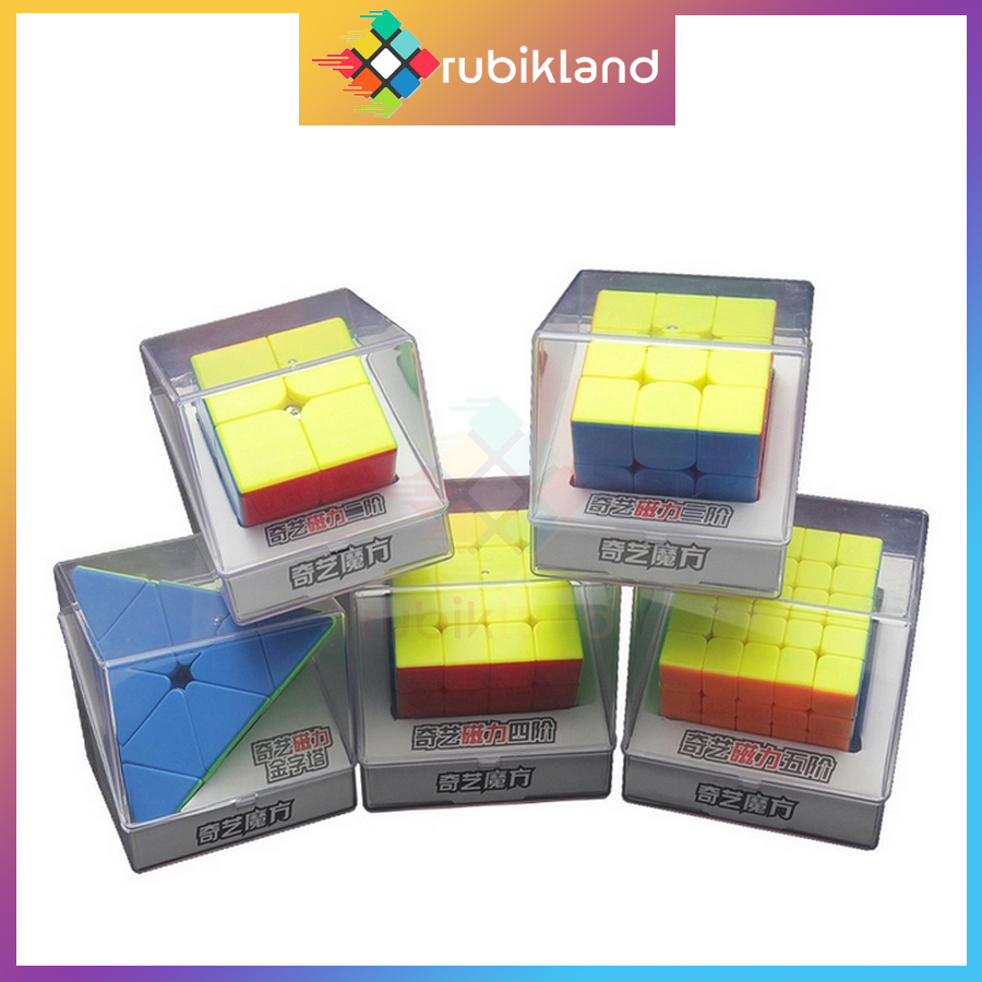 Rubik QiYi MS 2x2 3x3 4x4 5x5 Pyraminx Nam Châm Rubic Stickerless Không