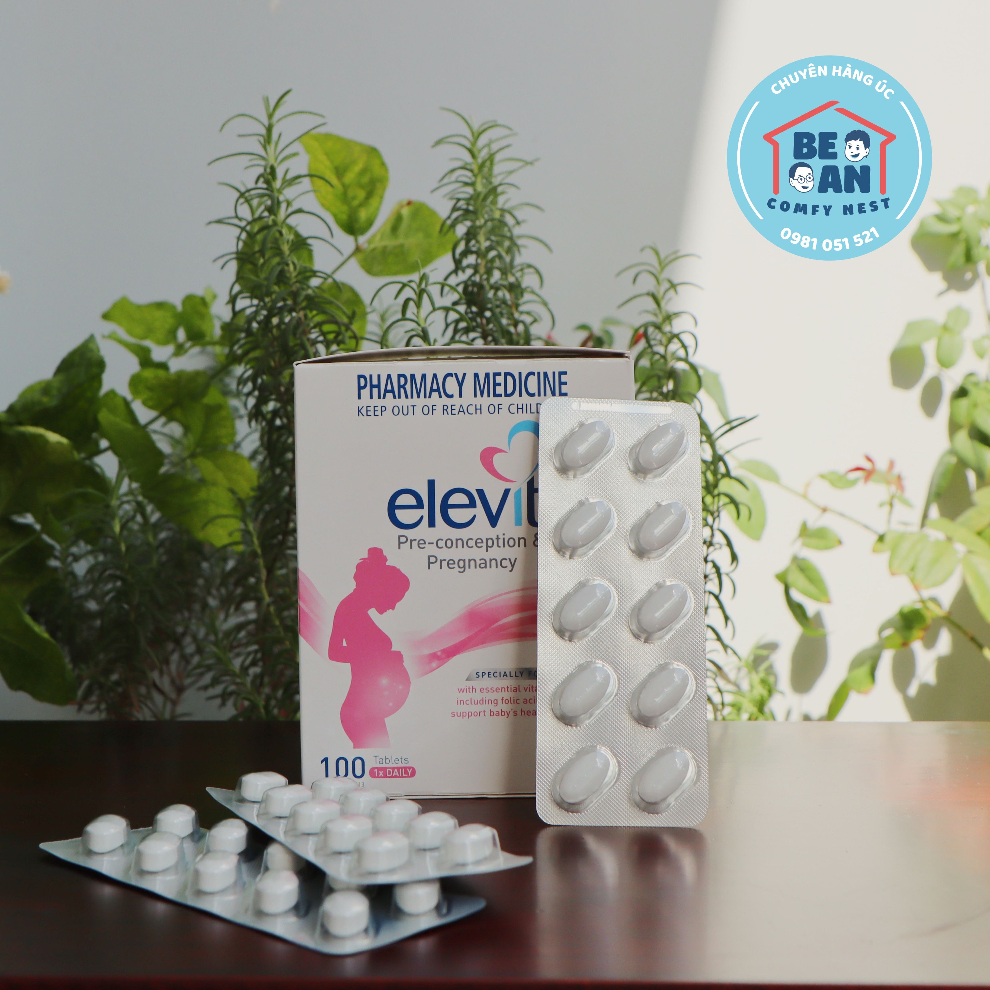 Viên uống hỗ trợ thai kỳ Elevit Pregnancy Multivitamin - Nhập khẩu Úc