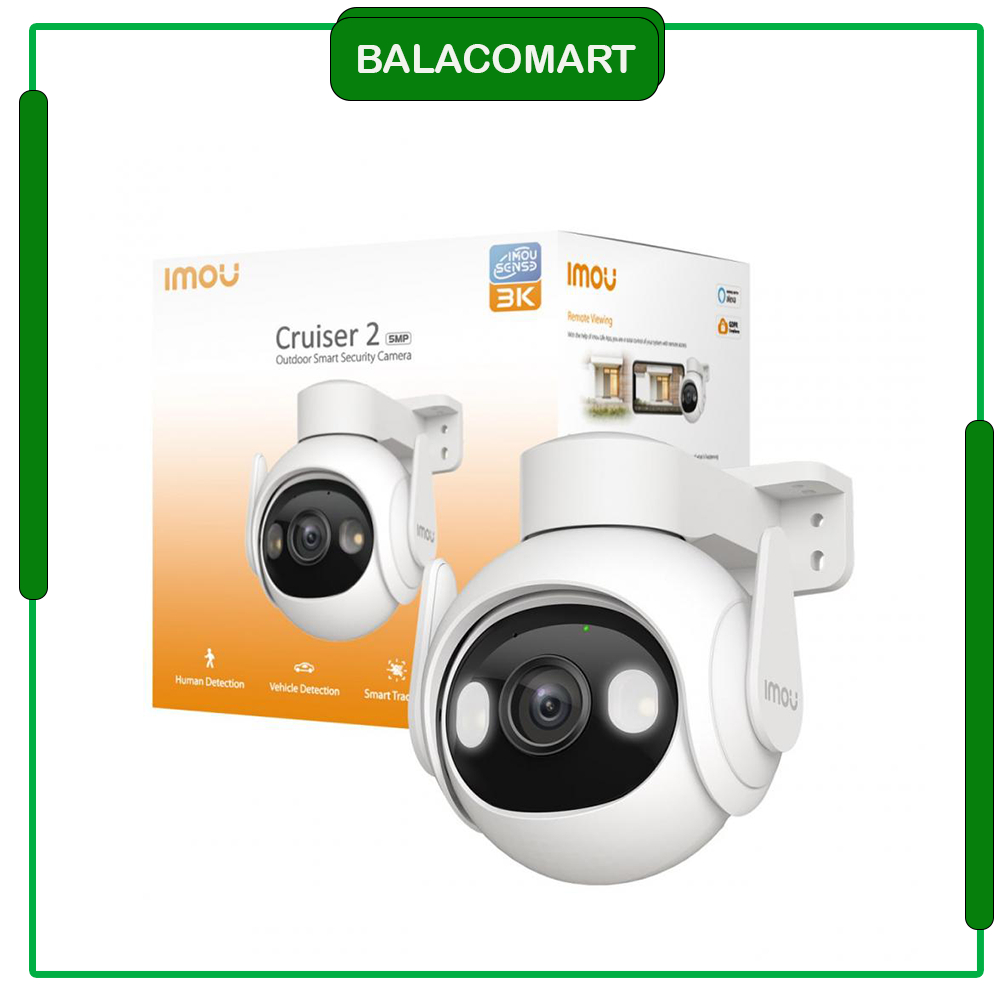 Camera wifi ngoài trời xoay Imou Cruiser 2 Full Color 3MP, 5MP hàng chính hãng