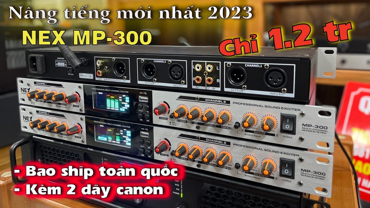 Nâng tiếng nex mp-300 cao cấp, nâng cấp âm thanh, tiếng treble bén, sáng rõ, kết nối bluetooth-optical-usb-chỉnh âm hay, bass mạnh, chống hú, chống giật, đầy đủ kết nối, bh 12 tháng