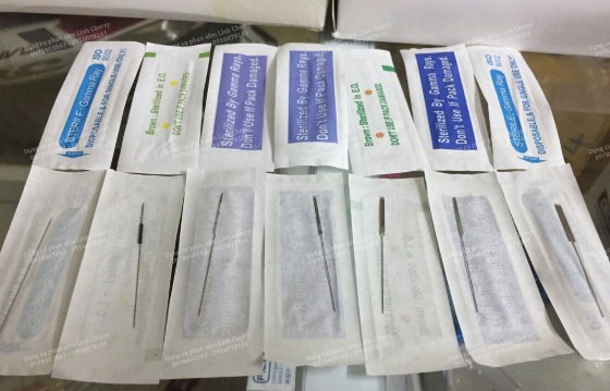Combo 50 kim 3 dài + 50 vỏ bọc kim 3 cho máy rồng zenka phổ thổng
