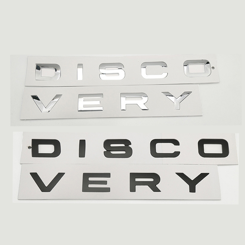 Chữ DISCOVERY Nổi 3D Trang Trí Ô Tô – Có Sẵn Keo Dán 3M