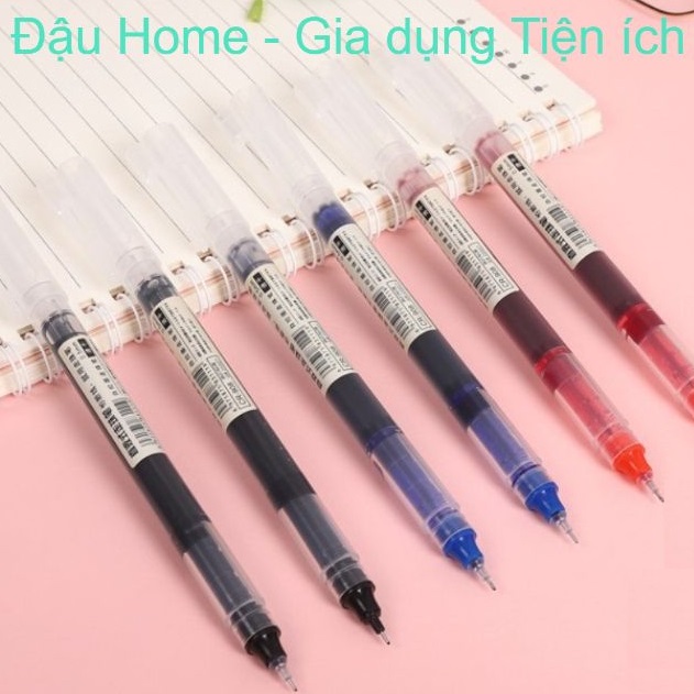 Bút bi nước Gel MUJI Mực khô nhanh Ống mực siêu lớn Ngòi 0.5mm viết siêu trơn siêu đẹp