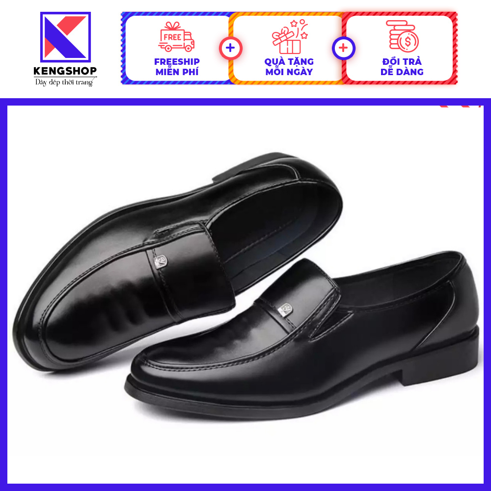 [HCM]Giày Tây Nam Mũi Vuông Lịch Lãm