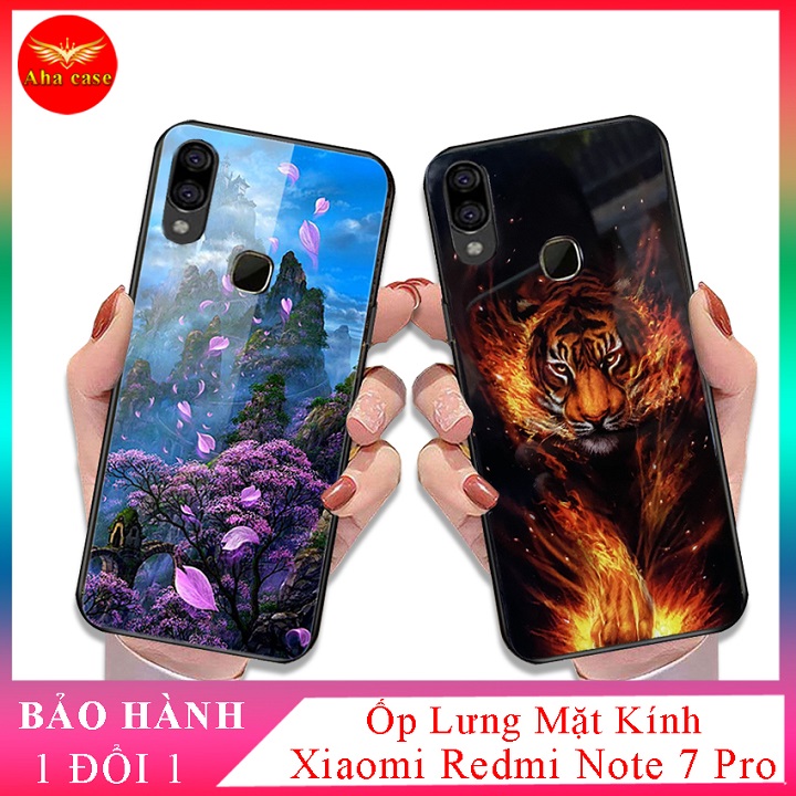Ốp lưng Xiaomi Redmi Note 7 Pro ốp điện th0ại mặt lưng kính KÍNH IN HÌNH chống trầy xước, đẹp, case redmi note 7 pro siêu sang, Nâng tầm đẳng cấp