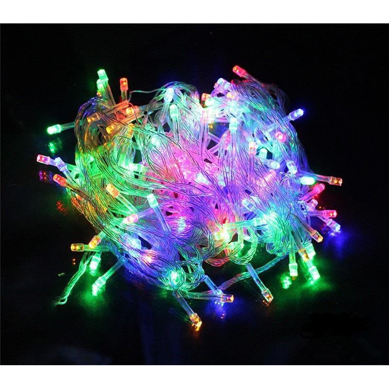 Đèn Nháy - Dây đèn led trang trí - Đèn led dây nhấp nháy tự động đổi màu trang trí nhà cửa sinh động dài 5m nhi