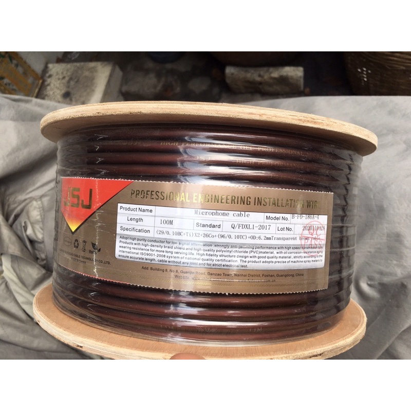 Dây tín hiệu micro jsj, od 6.2, cuộn 100m