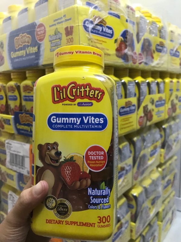 Kẹo Dẻo Vitamin Lil Critters Gummy Vites 300 viên