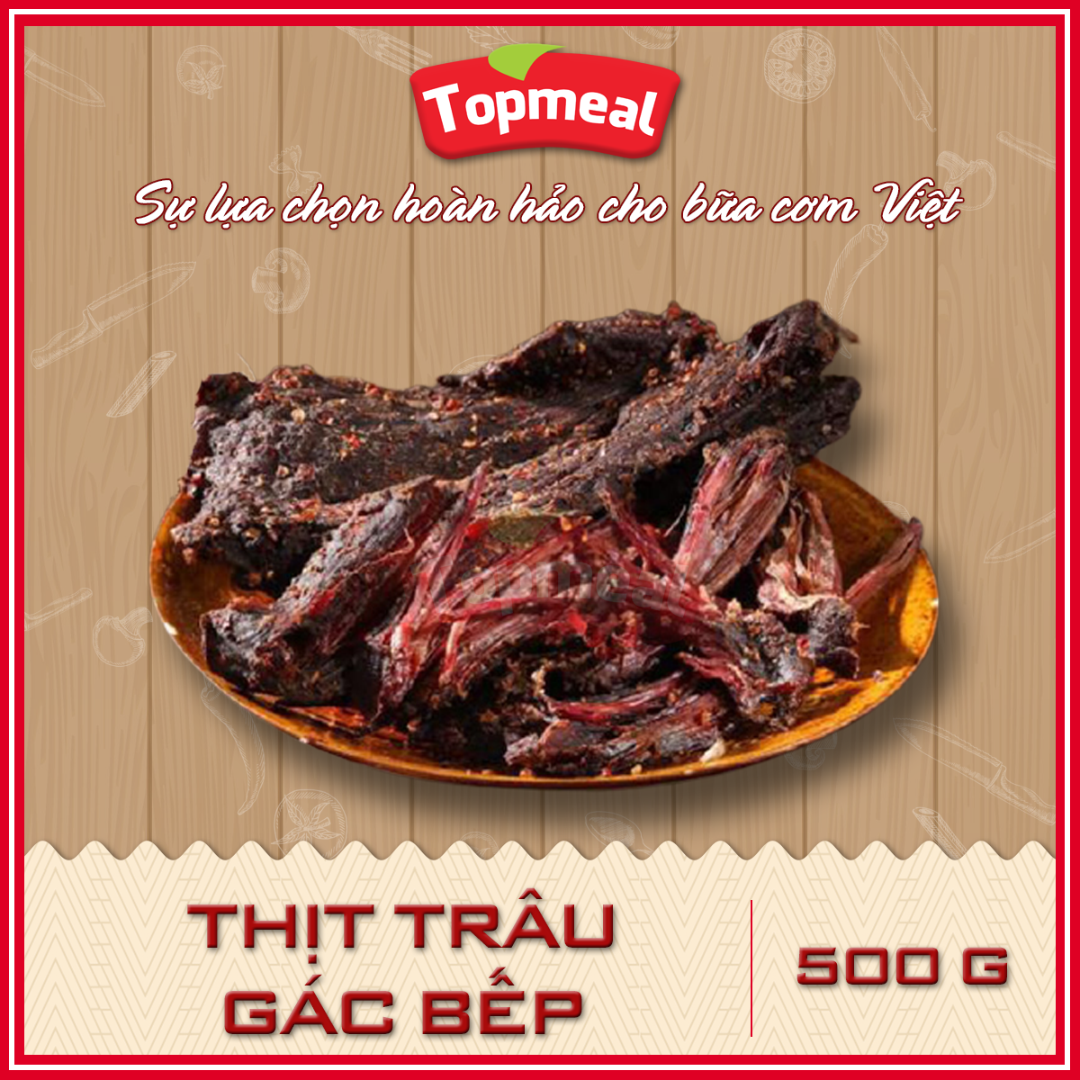 Hcm - thịt trâu gác bếp -