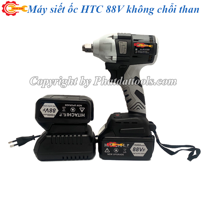 Máy siết mở bulong, bắn ốc, máy bắn bulong HTC 88V-Động cơ từ không chổi than