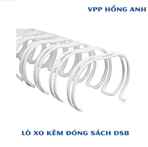 Lò xo kẽm đóng sách 7.9mm màu trắng