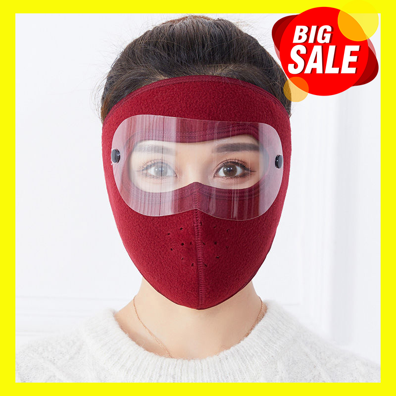 Khẩu Trang Ninja Nam Nữ Vải Nỉ Che Kín Mặt Chống Nắng Và Khói Bụi Có Kính - Khau Trang Ninja Vai