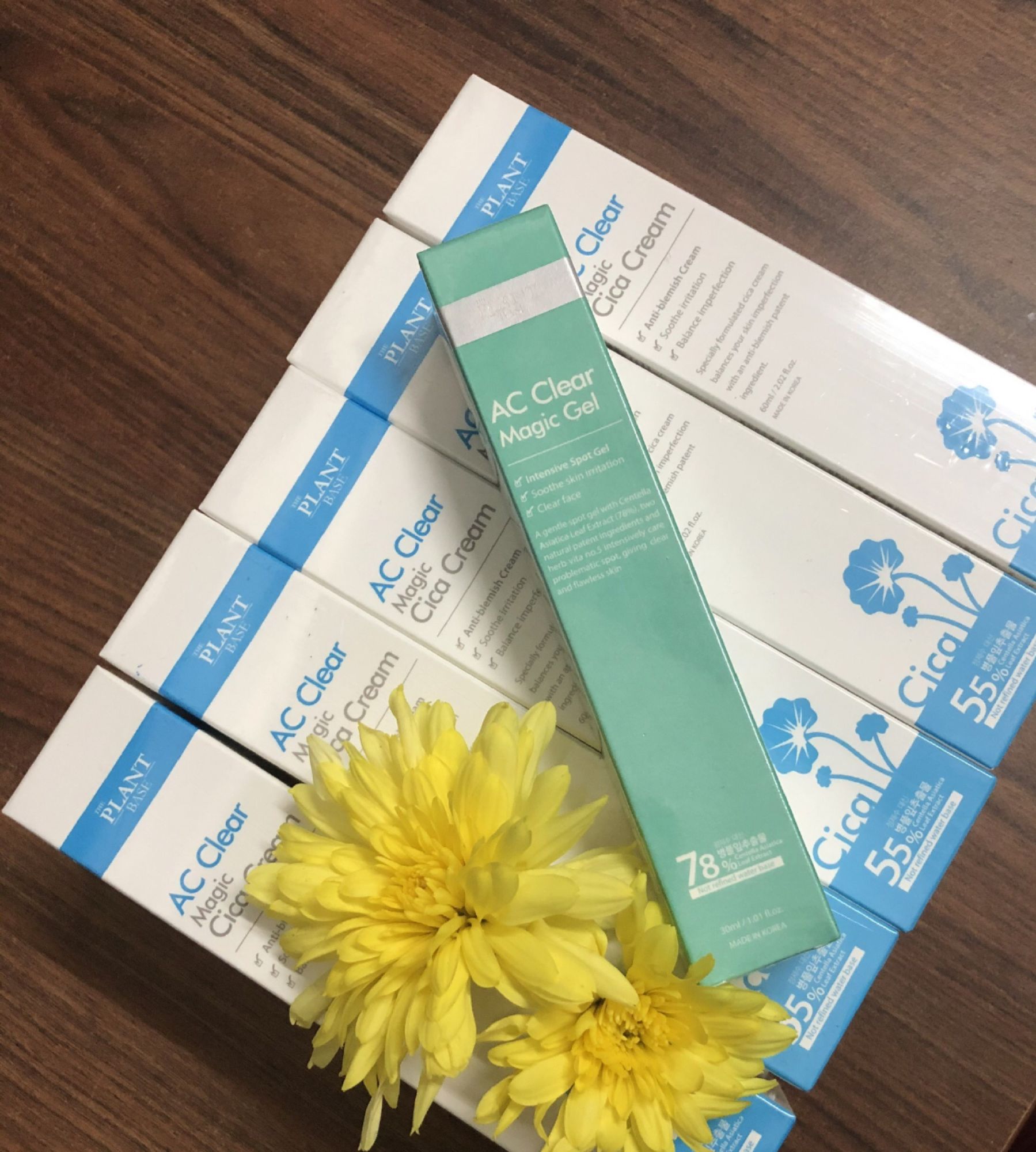 Kem giảm thâm sau mụn The Plant Base AC Clear Magic Cica Cream 60ml