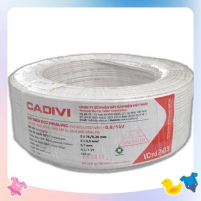 Dây điện đôi cadivi 2x16 -100m hàng chính hãng