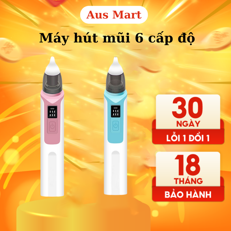Máy hút mũi cho bé sơ sinh cao cấp - dụng cụ hút mũi trẻ em , máy hút đờm cầm tay giúp thông mũi nghẹt mũi cho trẻ - máy hút mũi cho bé hít thở làm thông mũi cho bé - aus mart