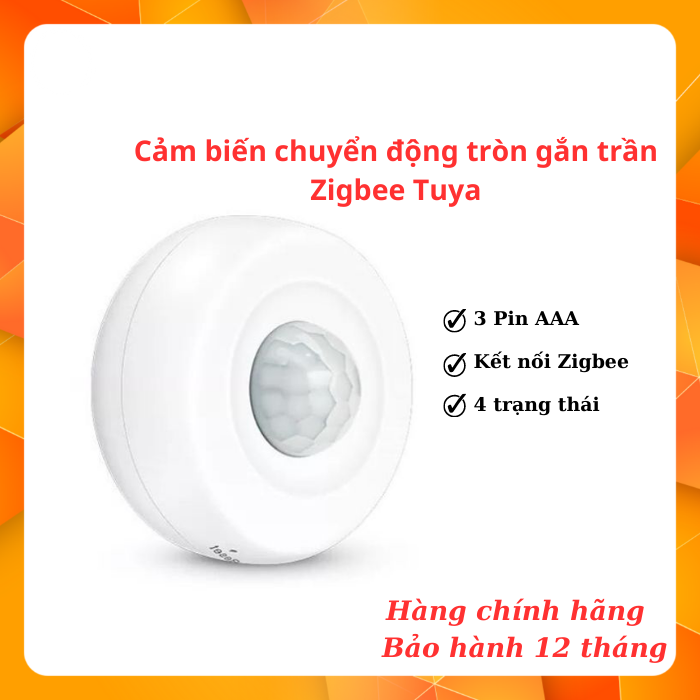Cảm biến chuyển động gắn trần Zigbee Tuya