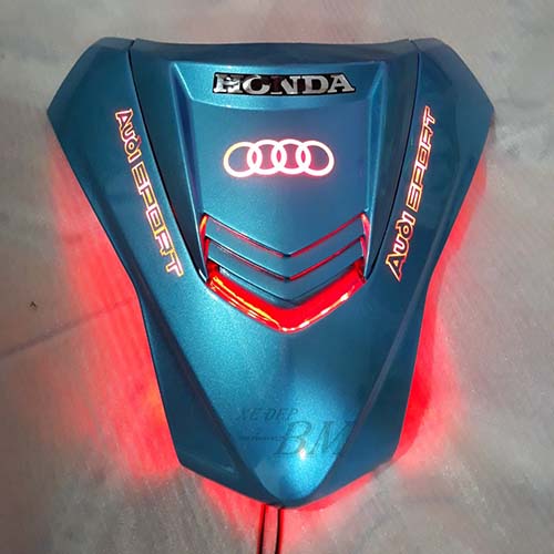 mặt nạ 2 tầng wave 100 xanh độ led