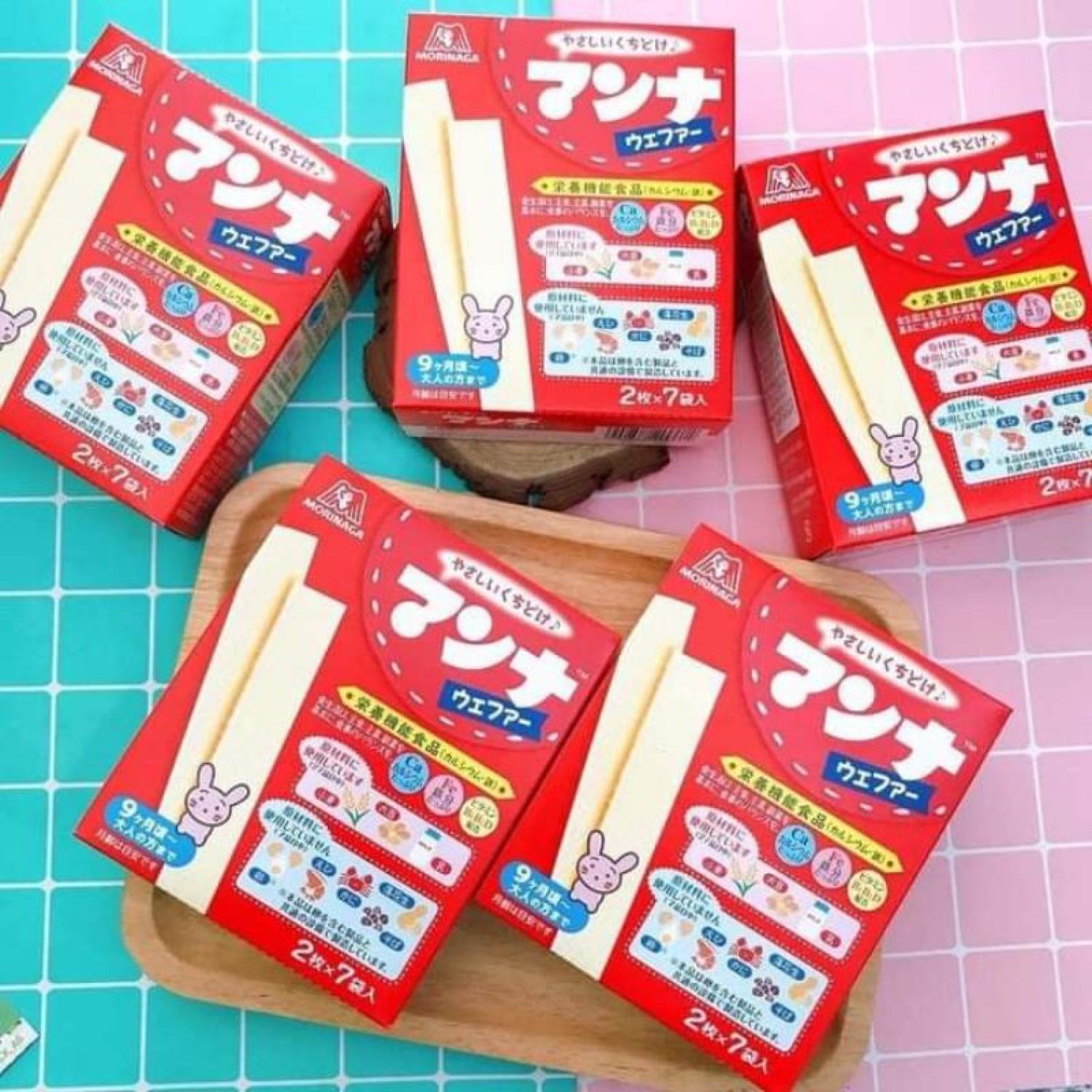 Bánh xốp morinaga cho bé ăn dặm từ 7 tháng