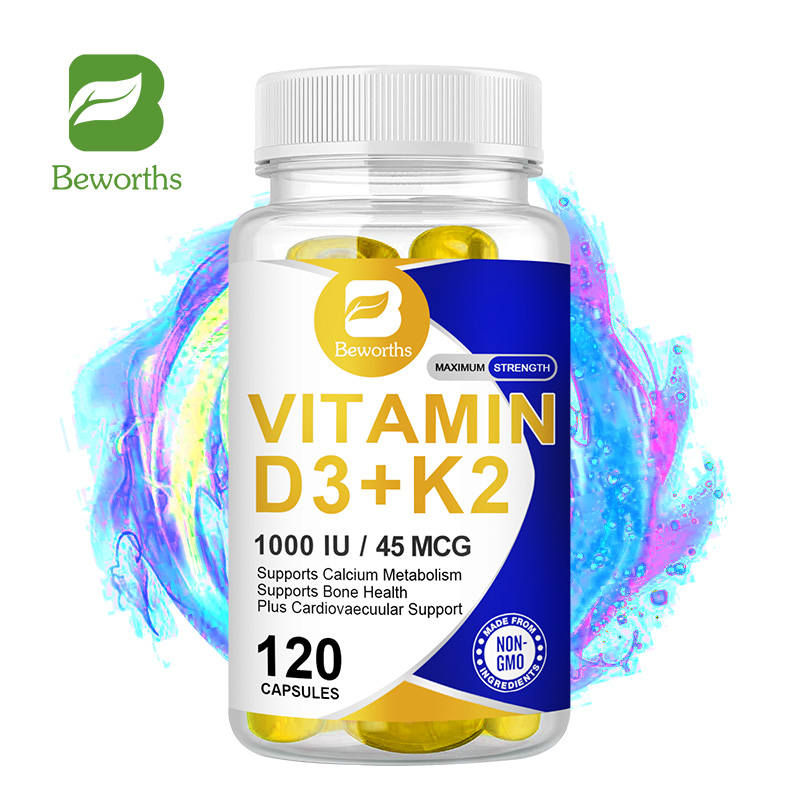 BEWORTHS Vitamin D3K2 Capsules for Boosting Calcium Absorption Bone &