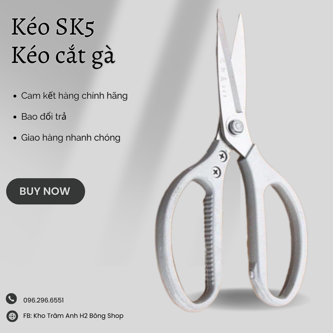 Kéo cắt gà- kéo làm bếp- kéo đa năng sk5
