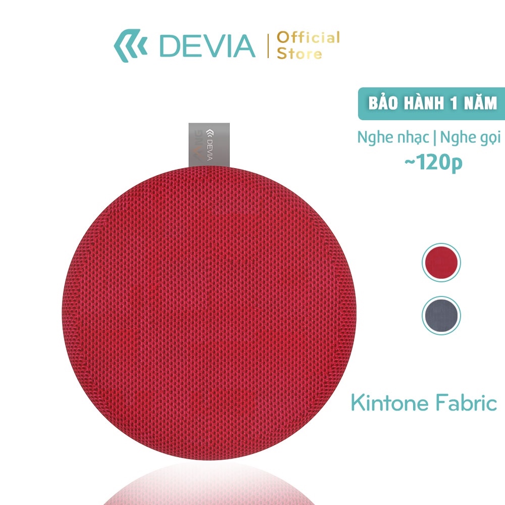 ☸ஐ┅ Loa Bluetooth Mini Không Dây DEVIA Kinton fabric có micro nghe nhạc gọi điện 120 phút Hàng chính hãng BH 1 năm