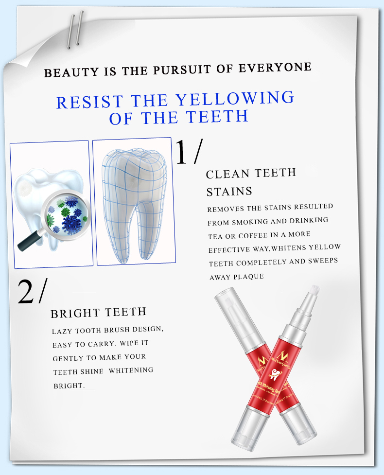 bút tẩy trắng răng khử mùi hôi miệng làm sạch răng tẩy vết ố răng teeth 4