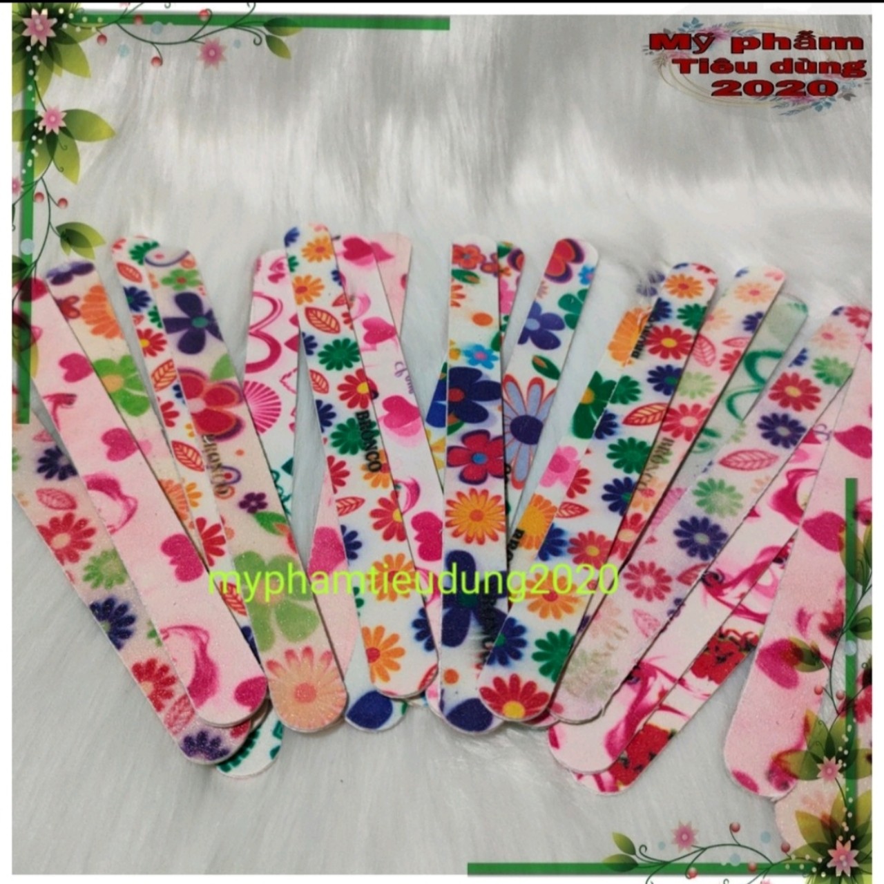 Combo 2 Dũa móng tay giấy hoa văn
