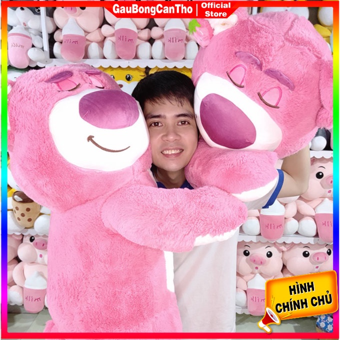 Gấu dâu nhồi bông siêu dễ thương