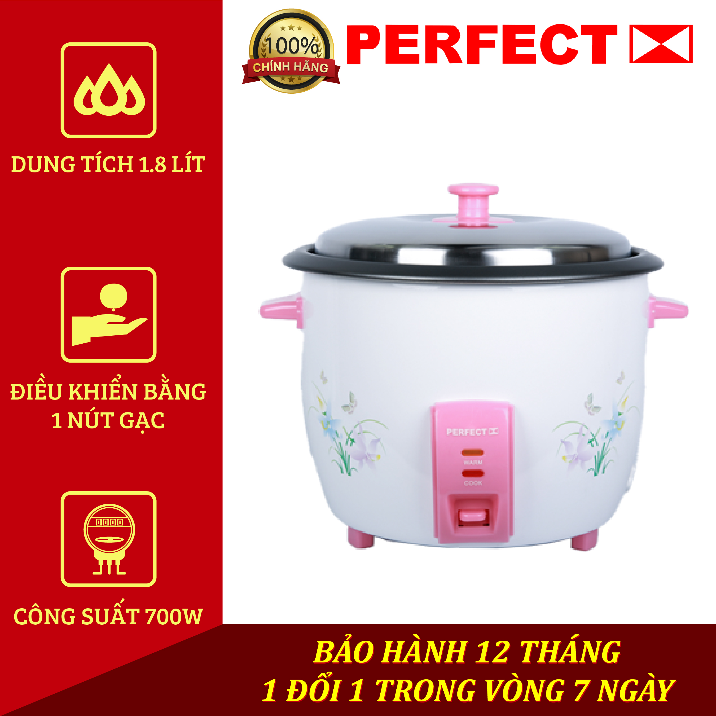 NỒI CƠM ĐIỆN PERFECT PF-CR18