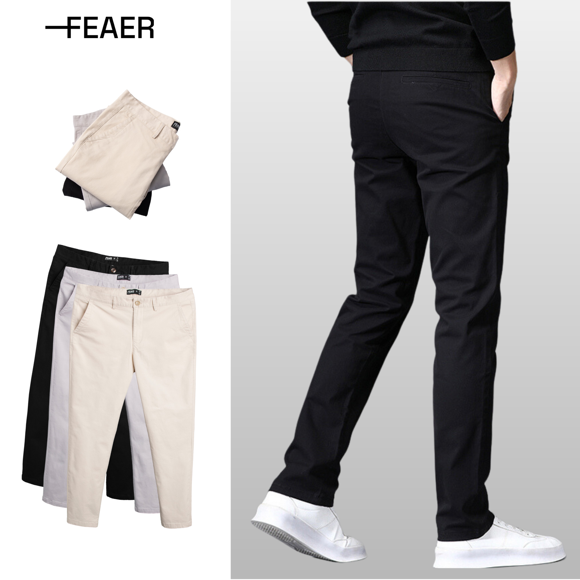 Quần kaki chino old money năng động, trẻ trung - feaer