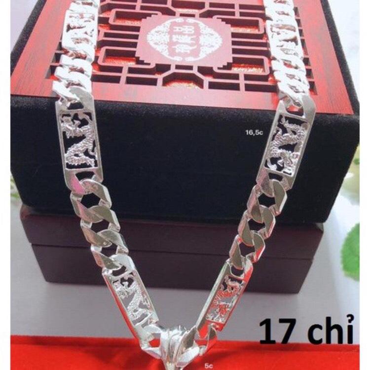 Dây chuyền bạc kiểu móc xích trọng lượng 17 chỉ