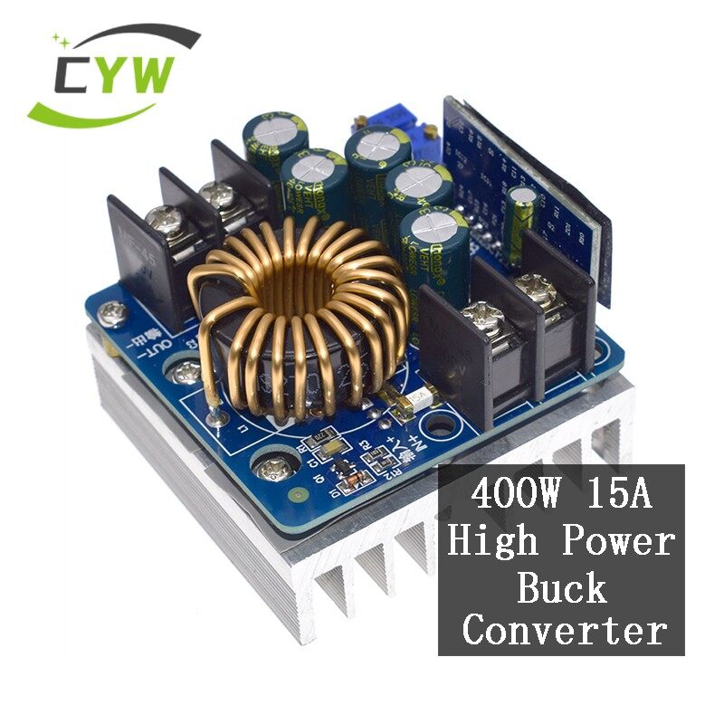 Mô-đun bước xuống dòng điện không đổi điện áp không đổi dc 15a công suất cao 400w, mô-đun nguồn điện có thể điều chỉnh điện áp ổ đĩa l ed nguồn điện