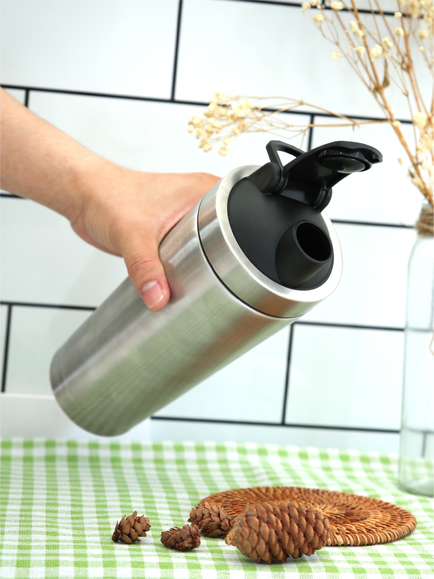 BÌNH LẮC GIỮ NHIỆT SHAKER INOX 750ML LA FONTE - 001755