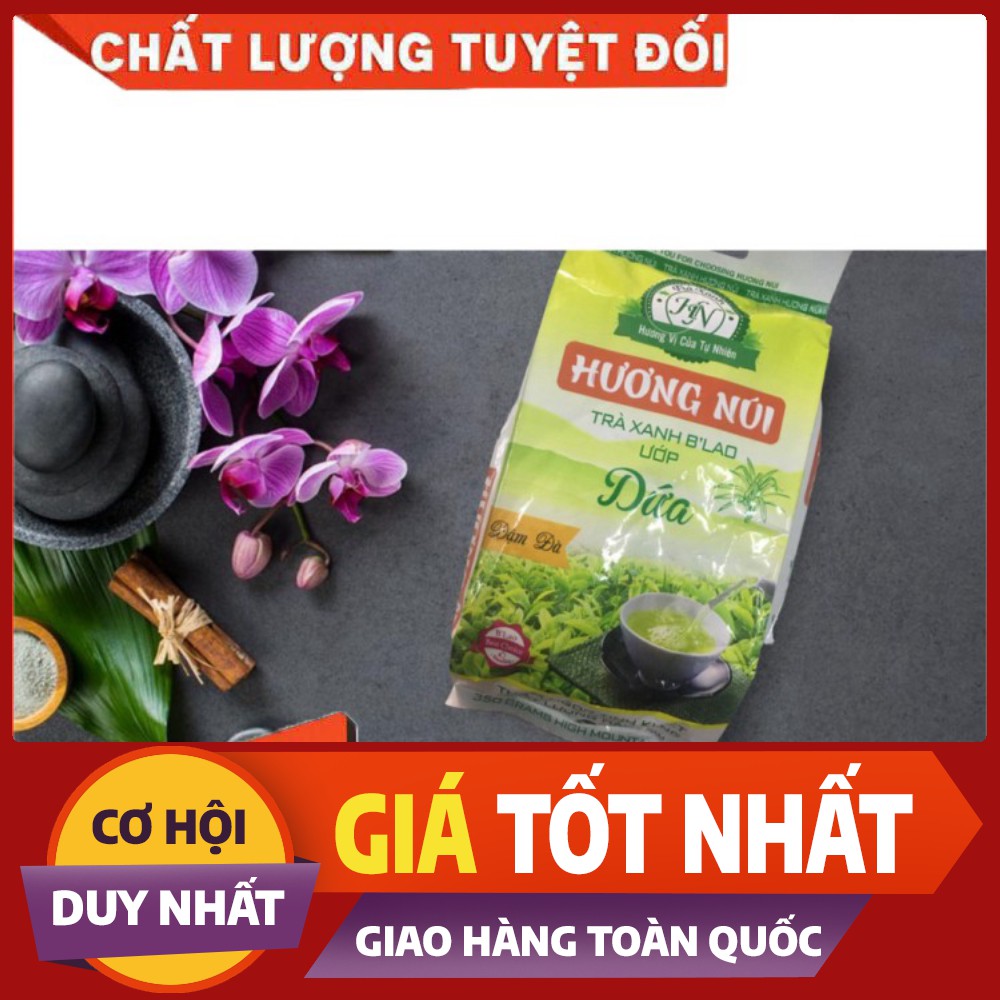 Trà hương dứa loại 1 - gói 350g - trà ướp lá dứa chuyên dùng pha trà đá