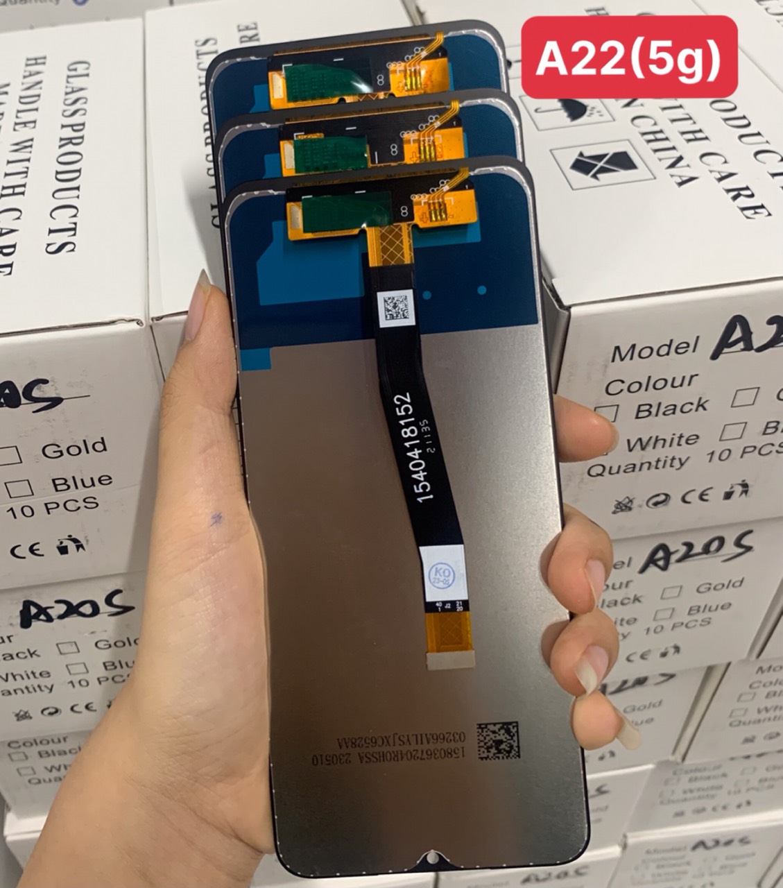 Màn hình zin new samsung a22 - 5g / a226 nguyên bộ màu đen