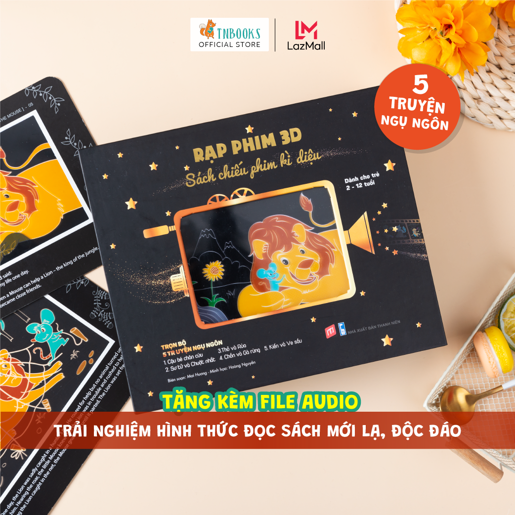 Sách Chiếu Phim Diệu kì - Sách Chiếu Bóng - Rạp Phim 3D Cho Bé ( 2-12 tuổi ) - Sách Tương Tác Cho Bé
