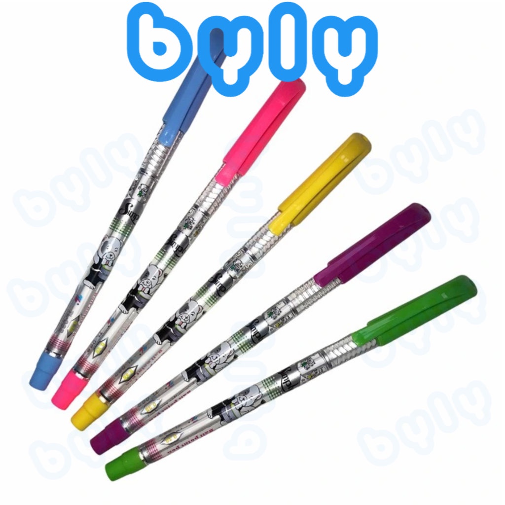Ship hỏa tốc - hộp 20 cây bút bi ngòi nhỏ thiên long simple ngòi 0.38 mm tl-062 - byly store