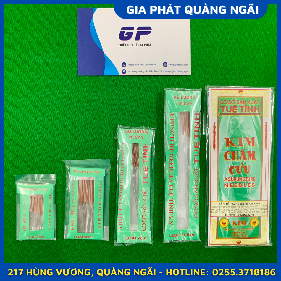 Kim châm cứu tuệ tĩnh 3cm-4,5cm-7cm-11,6cm dùng nhiều lần