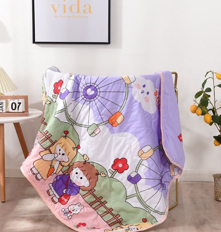 [HCM]CHĂN ĐŨI LÀM MÁT Chăn Văn Phòng Chăn Đi Xe Hơi Chăn Đũi Cho Bé Cực Dễ Thương. Kích Thước: 110cm x 150cm. Siêu Nhẹ Siêu Mát Và Thấm Mồ Hôi.