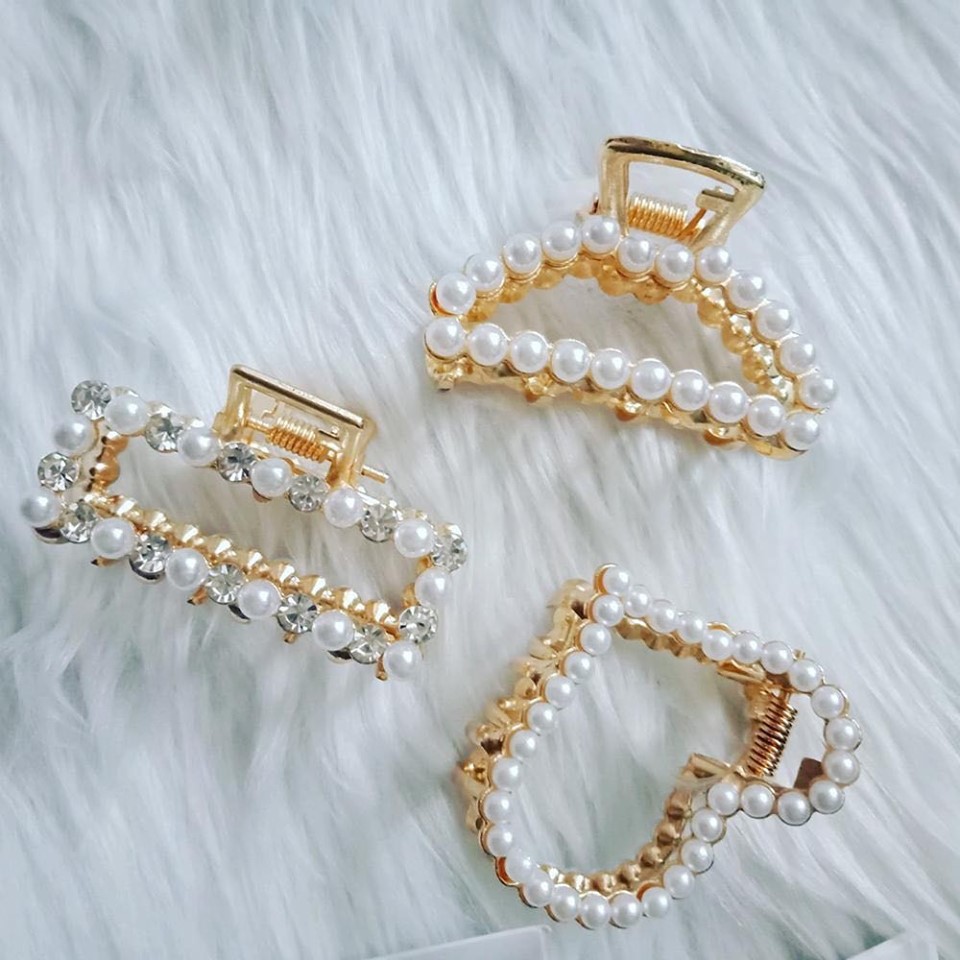 Sét 3 Chiếc kẹp Càng Cua Đính Đá Sang Chảnh