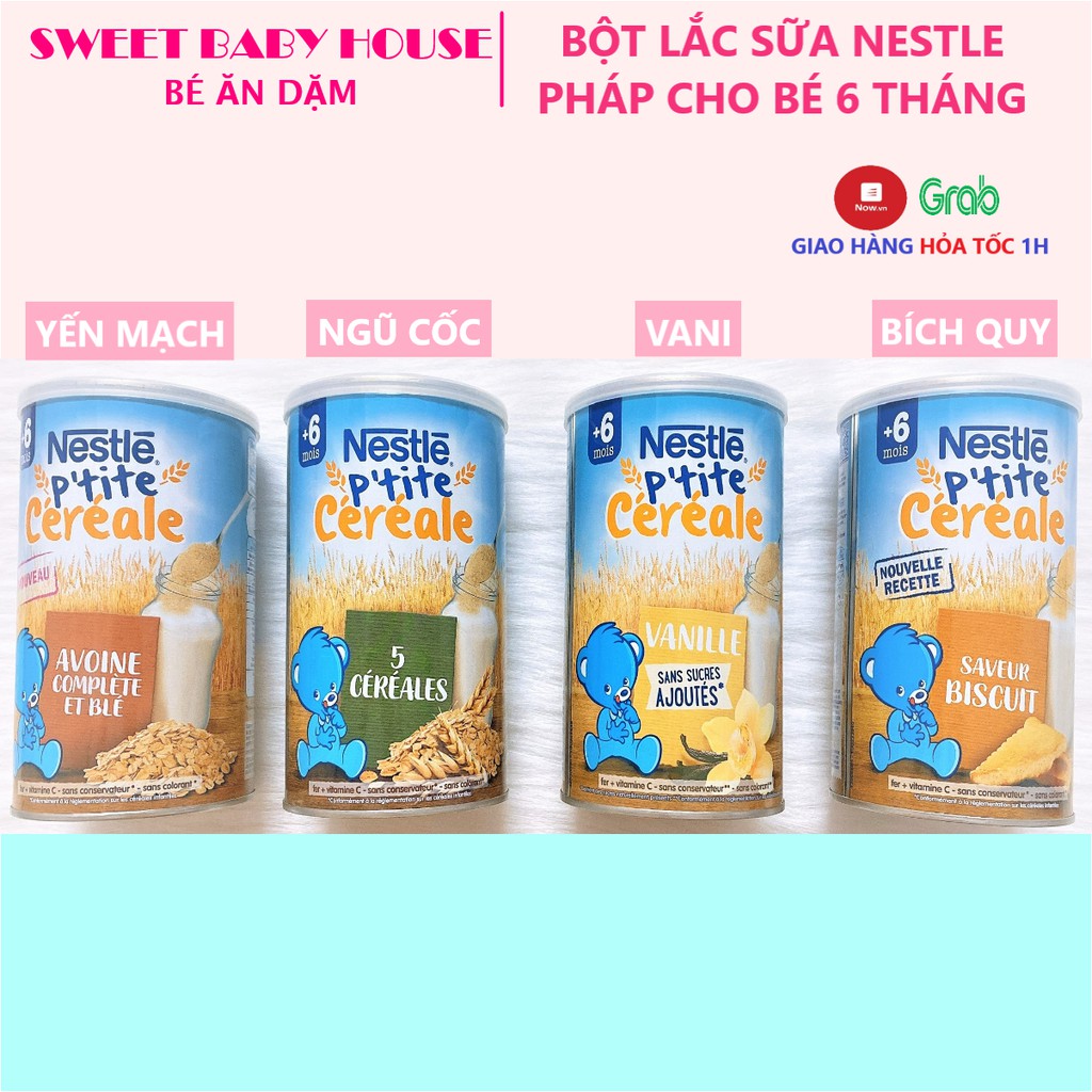 Bột lắc sữa Nestle Pháp 400g vị choco bích quy cho bé từ 6 tháng. Date 9/2023- Sweet Baby House