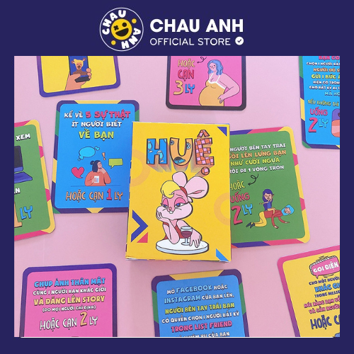Bộ bài "HUỆ" bản đặc biệt TCCH - Huệ Thà Chết Còn Hơn Drinking game cho nhóm bạn tụ tập liên hoan ăn nhậu cực vui