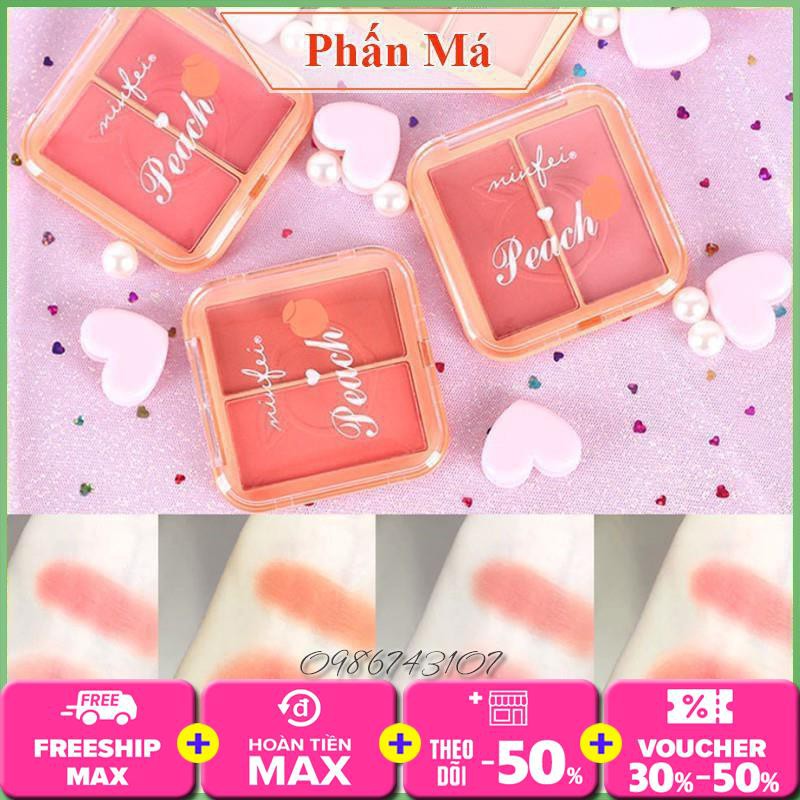Phấn má hồng 2 ngăn Minfei Peach hàng Nội Địa Trung
