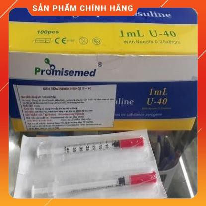 COMBO 20C Bơm Tiêm tiểu đường Promisemed 1ML-0,3ML,0,5ML