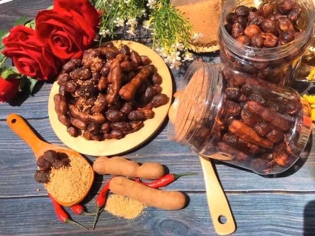 Me lào muối tôm siêu ngon hũ 500g